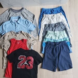 Boys 8 Clothing Lot 10pc Tops Shorts Jordan 23 Tee Polo Tank Summer Bundle